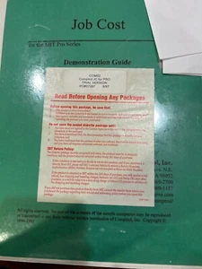 NEW SHRINK WRAPPED COMPTROL JOB COST SBT Pro Series Accounting. TRIAL VERSION - Picture 1 of 3