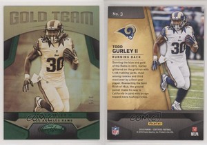2016 Certified Gold Team Mirror Green /5 Todd Gurley II #3