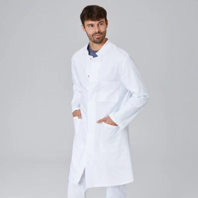 Exner Laborkittel Labor Kittel Mantel Herrenkittel Arztkittel Mischgewebe XS-5XL - Bild 1 von 4