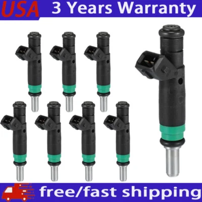 8PCS Fuel Injector 13647525721 For BMW 2004-2006 X5 4.4L V8 2004-2010 X5 4.8L V8 - Image 1 of 4