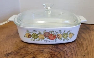 Cazuela para hornear CORNING WARE L'Echalote 1 QT con tapa #a 1 B especia de vida. - Imagen 1 de 8