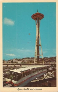 Seattle Center, WASHINGTON - Space Needle & Monorail - 1953 - Picture 1 of 2