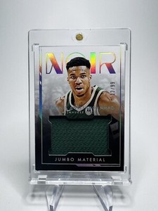 2021-22 GIANNIS ANTETOKOUNMPO Noir Jumbo Material Patch GAME-WORN /99 