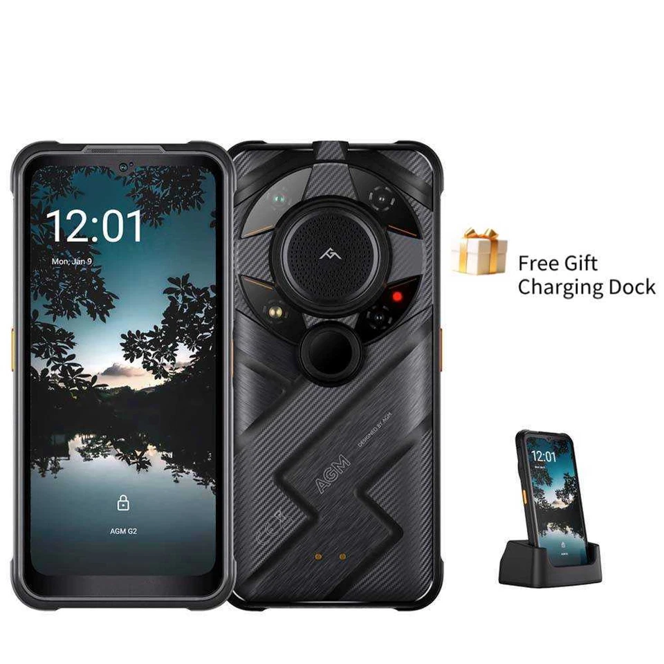 AGM G2 Guardian 5G Ohne Vertrag Handy Outdoor Smartphone 500m Thermal Kamera 12G - Bild 1 von 4