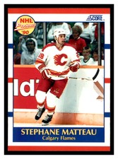 1990 Score American #381 STEPHANE MATTEAU RC Calgary Flames ~B8B