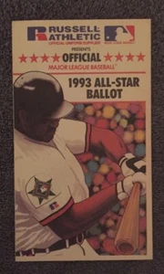 MLB All-Star Ballot 1993 - Imagen 1 de 3