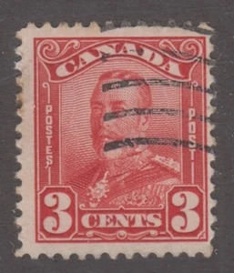 % Canada Scott #151 3 cent dark carmine "KGV Scroll" F - Picture 1 of 1