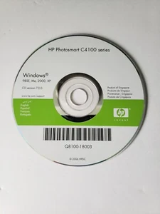 HP Photosmart C4100 Series Printer Drivers and Utilities CD For Windows - Picture 1 of 2