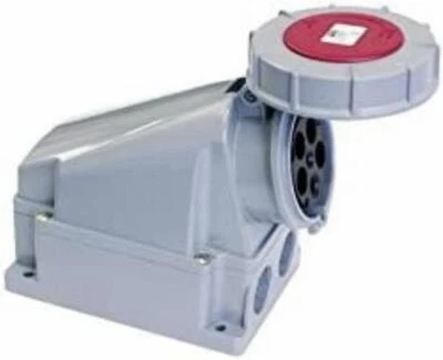 Prise murale PC Electric 135-6 - 63 A, 5 broches, 400 V, 3P+N+E, IP67, 1 pièce - Photo 1/4