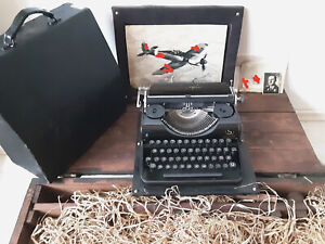 Rare WW2 GERMANY   | Olympia Typewriter |  Pilot  Adolf Dickfeld | FN48T67