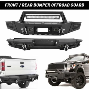 Front Rear Bumper For 2009-2010-2011-2012-2013 2014 Ford F150 With LED Lights - Picture 1 of 17