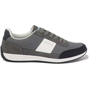 Lambretta Mens Piston Shoes Trainers Sports Fashion Comfort Lace Up - Grey - Picture 1 of 4