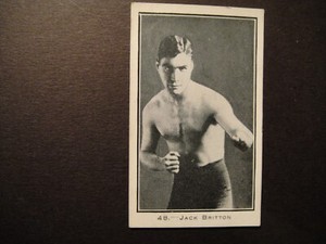 BURSTEIN ISAACS FAMOUS PRIZE FIGHTERS #48 JACK BRITTON USA WELTERWEIGHT NEW YORK