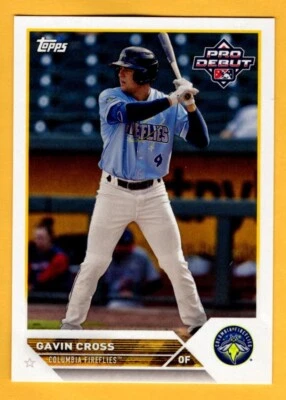 2023 Topps Pro Debut Baseball #PD-60 - Gavin Cross UNLIMITED SHIPPING FOR $4.00 - Image 1 of 2