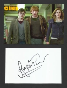 HARRY POTTER RUPERT GRINT RON WEASLEY SIGNED AUTOGRAPH CARD WITH PHOTO AUTHENTIC - Picture 1 of 2