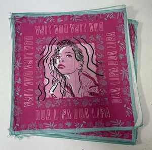DUA LIPA 2017 USA TOUR Musical +++ ALBUM COVER SKETCH BANDANA +++ OFFICIAL NEW! - Picture 1 of 12