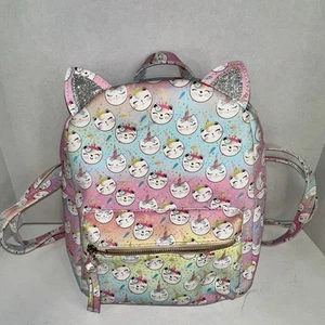Under One Sky Mini Backpack Purse Cat Unicorn Pink Purple Bag Caticorn 🔥 - Picture 1 of 12