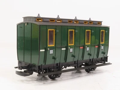LGB 3050 G Scale Compartment Coach Green Early Box LN  - Image 1 of 4
