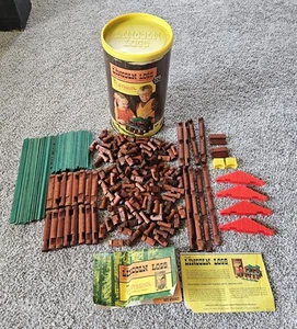 Vintage Original Lincoln Logs No. 892, 1969 Playskool Milton Bradley 178 Pieces - Picture 1 of 11