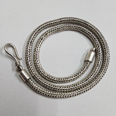 Silpada SS "Omega" Wheat Chain Hook Clasp Necklace 17" N0603 [105GCB] - Image 1 of 3