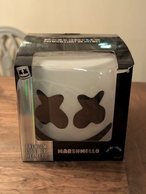 Casco LED Marshmello Premium Iluminado Espíritu de Halloween Juegos con disfraces para adultos Foto 1 de 4