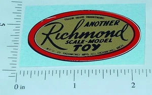 Richmond Toys Oval Logo Hood Sticker RM-001 - Picture 1 of 1