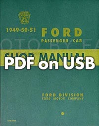 1949-1950-1951 PDF en USB Ford Car Shop Manual y servicio de reparación Ford-O-Matic Foto 1 de 4