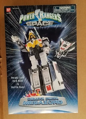 POWER RANGERS IN SPACE DELUXE DELTA MEGAZORD 1997 MINT IN OPEN BOX UNUSED DECALS - Image 1 of 4