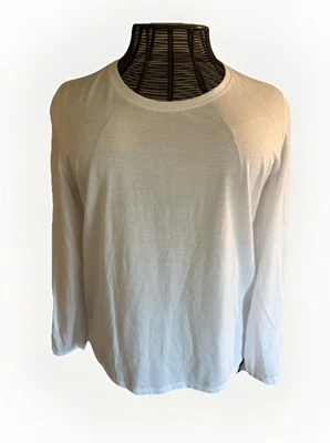 Camisa Atlética DANSKIN NOW Para Mujer Blanca Suelta Manga Larga DRI-MORE Talla XXL Foto 1 de 4