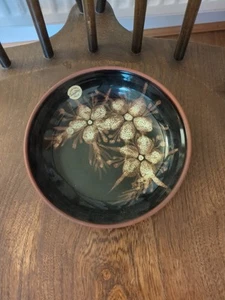 Tenby Pottery Clay Bowl Flower Pattern - Picture 1 of 2