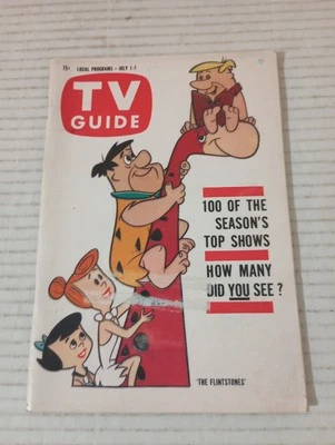 TV Guide UT ID July 1 1961 The Flintstones Peggy Lee Lili Kardell Tony Young - Image 1 of 4