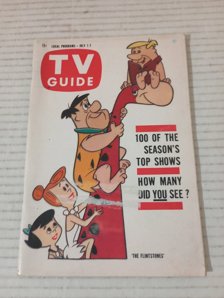 TV Guide UT ID July 1 1961 The Flintstones Peggy Lee Lili Kardell Tony Young - Image 1 of 4