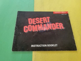 Desert Commander (Nintendo Entertainment System NES) Manual Only 