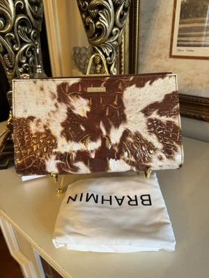 Bolso sin asas Brahmin Daisy Croc de cuero en relieve verano Rodeo Melbourne nuevo con etiquetas Foto 1 de 4