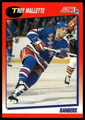 1991-92 Score Canadian Bilingual #178 Troy Mallette - Image 1 of 2