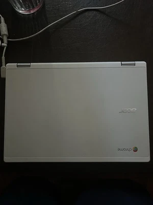 Acer Chromebook White Color 11.6 Inches And Can Turn Into an Ipad. Touch screen! - Image 1 of 4