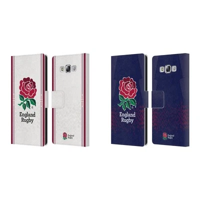 ENGLAND RUGBY UNION 2023/24 CREST KIT LEATHER BOOK CASE FOR SAMSUNG PHONES 3 - Image 1 of 4