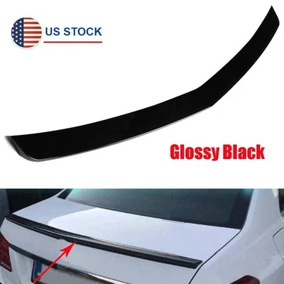 For 10-16 Mercedes Benz W212 E-Class Sedan Trunk Rear Spoiler Wing Glossy Black - Imagem 1 de 4