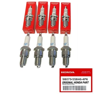 Bujía genuina OEM Honda 98079-55846 (NGK BPR5ES) - PAQUETE DE 4 Foto 1 de 4