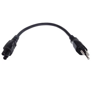 Netzkabel Schutzkontaktstecker auf Kleeblatt (30cm, gerade) - Bild 1 von 3