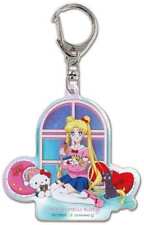 Keychain 01. Usagi Tsukino Hello Kitty Acrylic Aurorapretty Guardian Sailor Moon