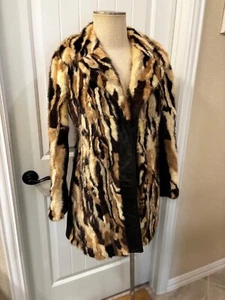 Rabbit fur coat 40s style (UNUSUAL) 1980s? 1990? - Picture 1 of 9