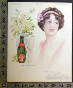 1913 R M CROSBY ARTIST TRAVEL ARCHIE CUNN CLYSMIC WATER BOTTLE COVER AD FDA302 - Picture 1 of 2