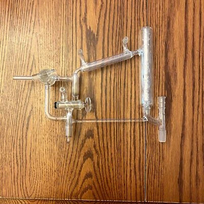 Ace Glass Jacketed Vigreux Distilling Head Apparatus  Laboratory Glassware - Image 1 of 4