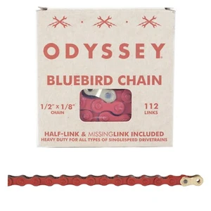 Chain Odyssey 1/2x1/8 Bluebird 1s Red w/1/2 Link - Picture 1 of 1