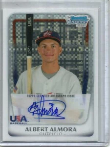 Albert Almora 2011 Bowman Chrome USA Refractor Autograph Rookie #092/299 - Picture 1 of 1