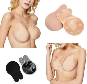 Women Invisible Silicone Strapless Bra Push Up Adhesive Rabbit Lift Up Stick On - Picture 1 of 6