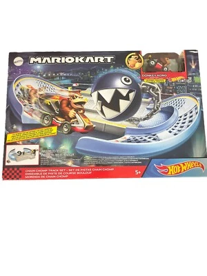Hot Wheels Mario Kart Chain Chomp Track Set Donkey Kong Standard Kart Die Cast - Image 1 of 4