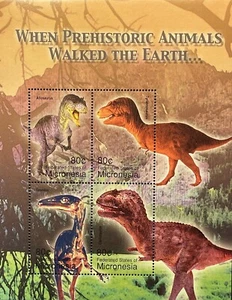 MICRONESIA DINOSAUR STAMP SHEET 2004 MNH PREHISTORIC ANIMALS TYRANNOSAURUS 1 - Picture 1 of 1