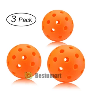 3 Pack Outdoor Pickleballs Standard 40 Holes for All Style Pickleball Paddles - Picture 1 of 9